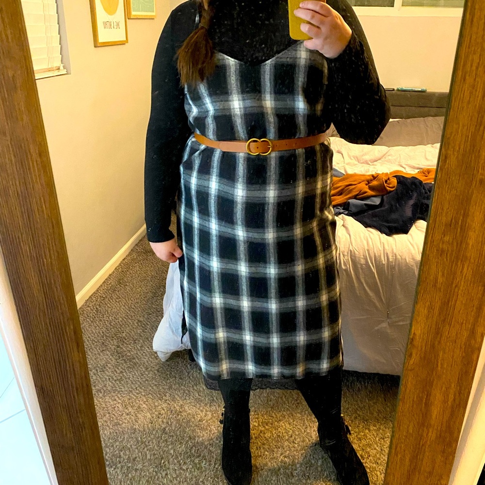 Flannel Slip Dress